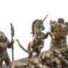 Шахматный ларец «Воины мифов» с бронзовыми фигурами