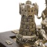 Шахматный ларец «Воины мифов» с бронзовыми фигурами