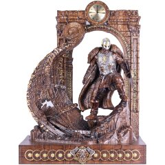 Дизайнерские резные часы «Викинг» из массива дерева