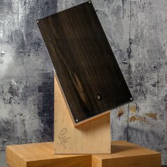 Подарочные нарды «Филин» из морёного дуба и янтаря