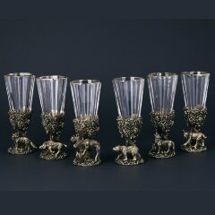 Подарочный набор лафитников «Русский лес» (6 стопок)