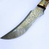 Коллекционный нож «Дамаск» с позолоченным клинком