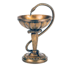 Бронзовый сувенир «Медицинская чаша» — подарки на день медицинского работника