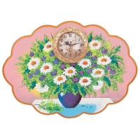 Настенная картина «Полевые цветы» с часами