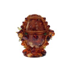 Пасхальное яичко из янтаря «Принцесса» (малое)