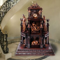 Напольные резные часы «Античная Греция» для интерьера дома