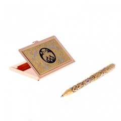 Подарочный набор «Герб России» (металлическая визитница, ручка)