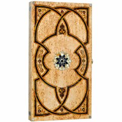 Восточные нарды «Арабские ночи» из карельской берёзы с янтарём