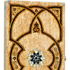 Восточные нарды «Арабские ночи» из карельской берёзы с янтарём