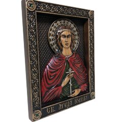 Именная икона «Святая мученица Юлия» с кристаллами Сваровски