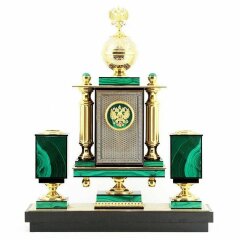 Набор настольный «Держава» (малахит)