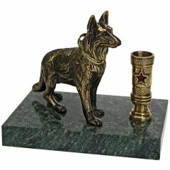 Настольный сувенир «Служебная собака»
