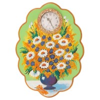 Настенные часы с картиной «Полевые цветы»