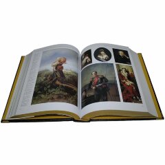 Иллюстрированная книга «Русская Живопись» в кожаном переплёте