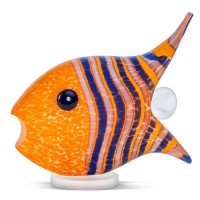 Декоративное пресс-папье из художественного стекла «Рыба оранжевая»
