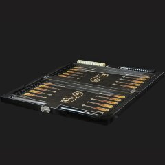 Сувенирные нарды «Кул-Шариф» из морёного дуба и янтаря