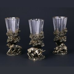 Подарочный набор лафитников «Лесное царство» (3 рюмки)