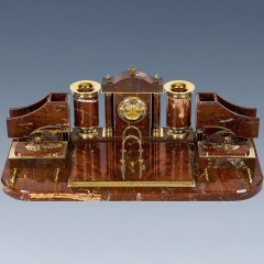 Настольный набор органайзер «Губернатор» из яшмы в подарок руководителю