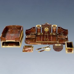 Настольный набор органайзер «Губернатор» из яшмы в подарок руководителю