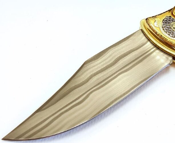 Нож складной дамасский "Олень"