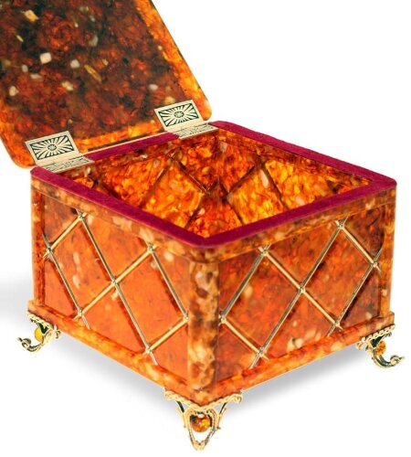 Шкатулка из янтаря «Классик»