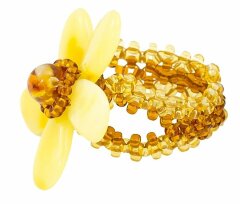 Кольцо из янтаря «Ранняя осень»