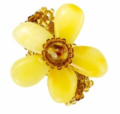 Кольцо из янтаря «Ранняя осень»