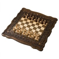 Резные шахматы с нардами «Бриз»
