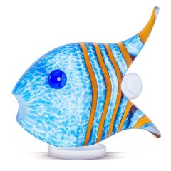 Декоративное пресс-папье из художественного стекла «Рыбка голубая»