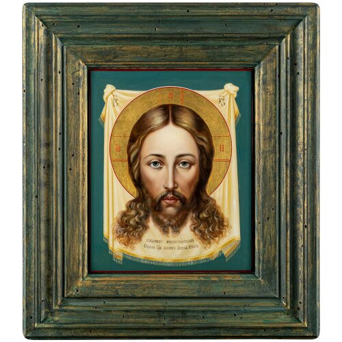 Художественная икона «Спас Нерукотворный» с ручной росписью