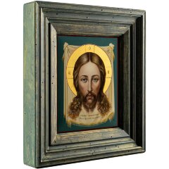 Художественная икона «Спас Нерукотворный» с ручной росписью