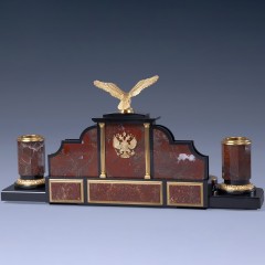 Письменный набор органайзер «Россия» из яшмы в подарок руководителю