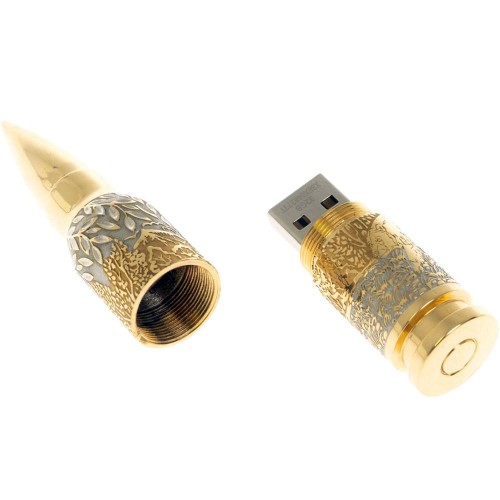 Флешка подарочная (USB 2.0 32 Gb) «Пуля» — калибр настоящего мужчины к 23 февраля