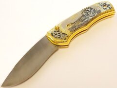 Нож складной дамасский &quot;Тигр&quot;
