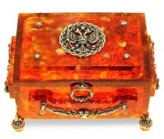 Шкатулка из янтаря «Княжеская»