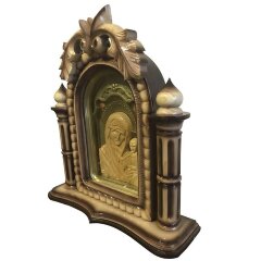 Резная икона «Божья матерь» 