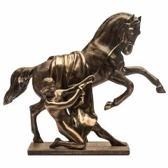 Сувенирная статуэтка «Конь Клодта» №2 украшающая Аничков мост — как оригинальный подарок из СПб