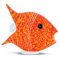 Декоративное пресс-папье из художественного стекла «Рыбка оранжевая»