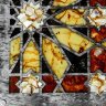 Сувенирные нарды «Орнамент» из карельской берёзы и янтаря