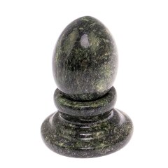 Сувенир Пасхальное яйцо «Змеевик» на подставке из натурального камня