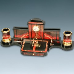 Настольный набор органайзер «Волна» из яшмы в подарок руководителю