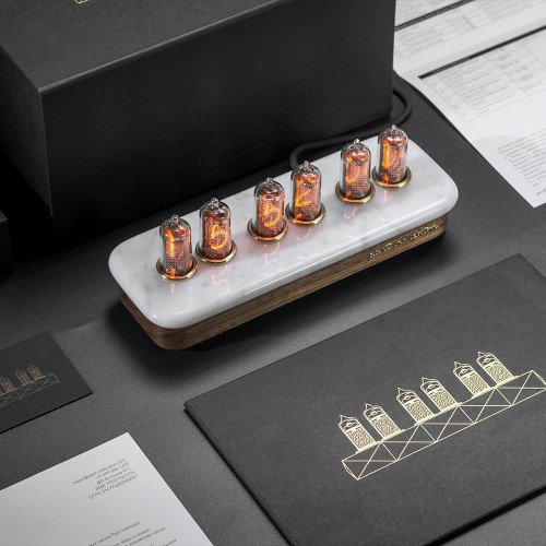 Ламповые часы «Мрамор» из коллекции Горные породы