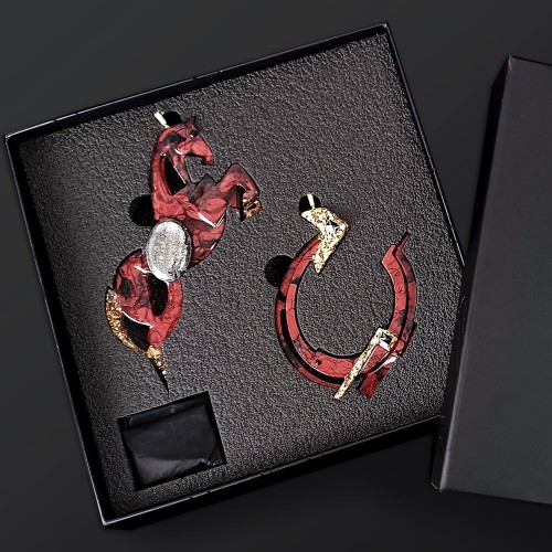 Новогодний набор ёлочные игрушки «Символ года 2026» — лошадь с подковой