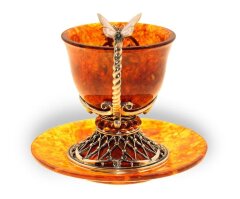 Кофейная чашка из янтаря «Екатерина» 