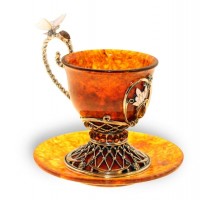 Кофейная чашка из янтаря «Екатерина» 