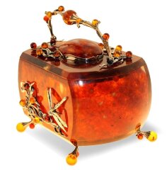 Шкатулка из янтаря «Лето»