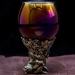 Подарочная стопка перевёртыш «Волк» цвета фуксия