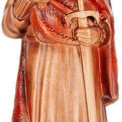 Интерьерные резные часы «Князь Владимир» из массива дерева