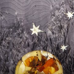 Малые нарды «Волк» из карельской берёзы и янтаря