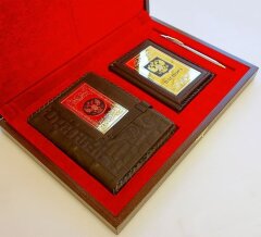 Набор «Ежедневник, паспорт, ручка» 2